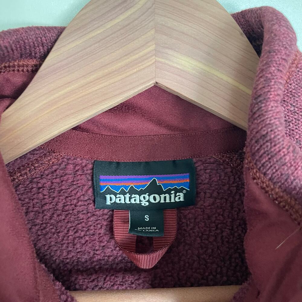 Patagonia Women's Oxblood Red Better Sweater® Fleece Jacket Size Small - Picture 4 of 8